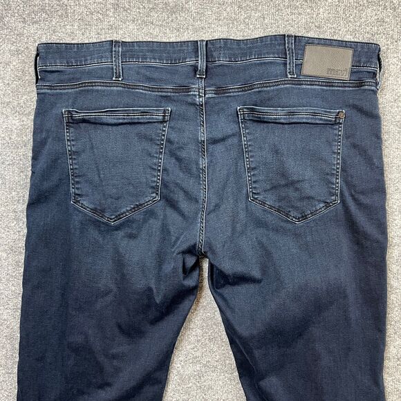 Mavi Jeans Mens 42 Blue Zach Straight Leg Mid Rise Whiskered 5 Pocket Denim - Picture 8 of 10